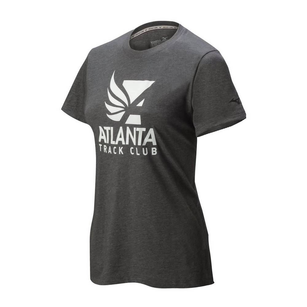 Camisetas Mizuno Atlanta Track Club 50/50 Mujer Gris Ofertas DWFB-95402